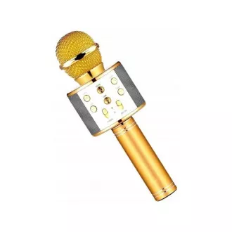 Karaoke bluetooth Mikrofon mit Lautsprecher, Silber