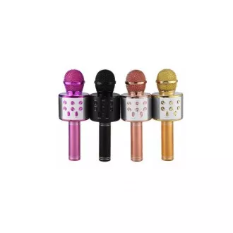 Karaoke bluetooth Mikrofon mit Lautsprecher, Silber
