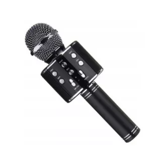 Karaoke bluetooth Mikrofon mit Lautsprecher, Silber