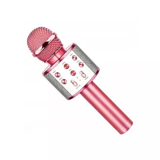 Karaoke bluetooth Mikrofon mit Lautsprecher, Silber