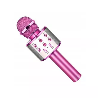Karaoke bluetooth Mikrofon mit Lautsprecher, Silber