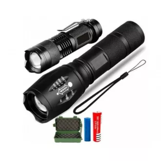 2x LED-Taschenlampe CREE XM-L T6 und Q5 2x ZOOM