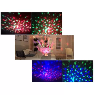 Nacht LED-Sternenprojektor mit USB, Schwarz Nacht LED-Sternenprojektor mit USB, Schwarz