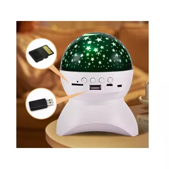 Nacht LED-Sternenprojektor mit USB, Schwarz Nacht LED-Sternenprojektor mit USB, Schwarz