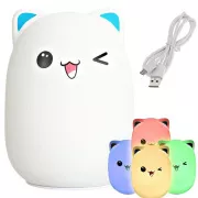 LED-Nachtlicht für Kinder CAT RGB   USB-Kabel