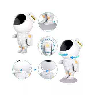 Nachtsternprojektor mit Fernbedienung - ASTRONAUT V2