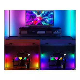 RGB-LED-Stehleuchte für die Ecke, mit Fernbedienung RGB-LED-Stehleuchte für die Ecke, mit Fernbedienung