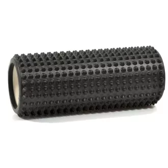 Fitness-Massagerolle mit kleinen Stacheln ENERO FIT 33x14cm, schwarz Fitness-Massagerolle mit kleinen Stacheln ENERO FIT 33x14cm, schwarz