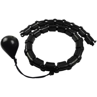 Massage Hula Hop ENERO FIT mit Gewichten, 115 cm, schwarz Massage Hula Hop ENERO FIT mit Gewichten, 115 cm, schwarz