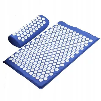 Akupressur PREMIUM Übungsmatte mit Kissen 67x42x2 cm, Schwarz Akupressur PREMIUM Übungsmatte mit Kissen 67x42x2 cm, Schwarz