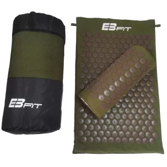 Akupressur PREMIUM Übungsmatte mit Kissen 67x42x2 cm, Mascara khaki Akupressur PREMIUM Übungsmatte mit Kissen 67x42x2 cm, Mascara khaki