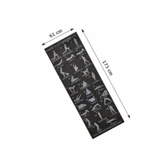 Yogamatte BLACK, 61x173x0,6 cm