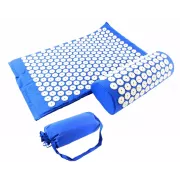 Akupressurmatte 65 cm x 40 cm x 2 cm mit Kissen, Blau