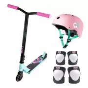 Vorteilhaftes Freestyle-Set mit MOVINO TYRO MINT-PINK Protektoren