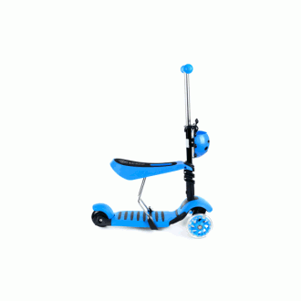 Kinder-Roller 2in1 BERUŠKA mit LED-Rädern, blau