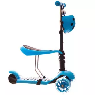 Kinder-Roller 2in1 BERUŠKA mit LED-Rädern, blau