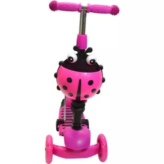 Kinder-Roller 2in1 BERUŠKA mit LED-Rädern, rosa