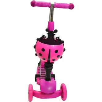 Kinder-Roller 2in1 BERUŠKA mit LED-Rädern, rosa - Unverpackt Kinder-Roller 2in1 BERUŠKA mit LED-Rädern, rosa - Unverpackt