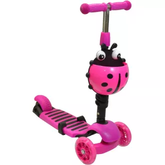 Kinder-Roller 2in1 BERUŠKA mit LED-Rädern, rosa Kinder-Roller 2in1 BERUŠKA mit LED-Rädern, rosa