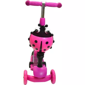 Kinder-Roller 2in1 BERUŠKA mit LED-Rädern, rosa Kinder-Roller 2in1 BERUŠKA mit LED-Rädern, rosa