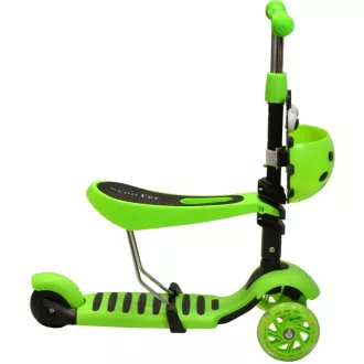Kinder-Roller 2in1 BERUŠKA mit LED-Rädern, grün