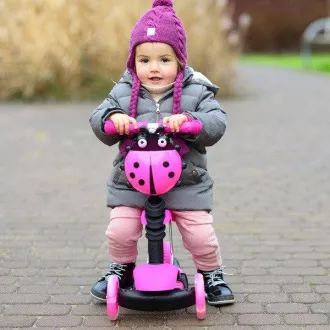 Kinder-Roller 2in1 BERUŠKA mit LED-Rädern, grün
