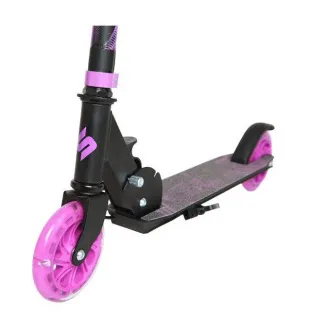 Kinder-Roller Story Play mit Handbremse, LED-Räder, lila - Unverpackt Kinder-Roller Story Play mit Handbremse, LED-Räder, lila - Unverpackt