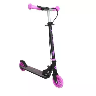 Kinder-Roller Story Play mit Handbremse, LED-Räder, lila