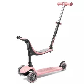 Cariboo Twist 3in1 dreirädriger Scooter mit LED-Rädern, rosa