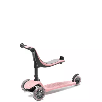 Cariboo Twist 3in1 dreirädriger Scooter mit LED-Rädern, rosa