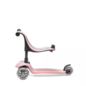 Cariboo Twist 3in1 dreirädriger Scooter mit LED-Rädern, rosa