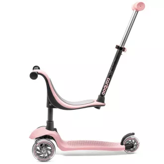 Cariboo Twist 3in1 dreirädriger Scooter mit LED-Rädern, rosa