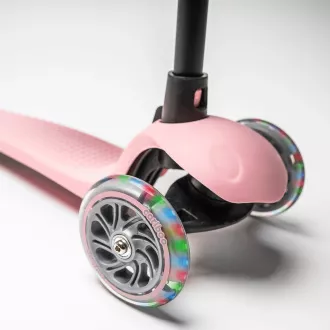 Cariboo Twist 3in1 dreirädriger Scooter mit LED-Rädern, rosa