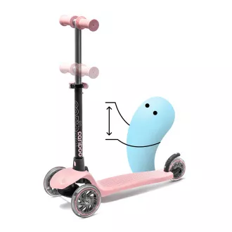 Cariboo Twist 3in1 dreirädriger Scooter mit LED-Rädern, rosa