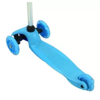 MINI SCOOTER dreirädriger Scooter mit leuchtenden Rädern, blau
