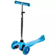 MINI SCOOTER dreirädriger Scooter mit leuchtenden Rädern, blau