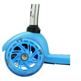 MINI SCOOTER dreirädriger Scooter mit leuchtenden Rädern, blau