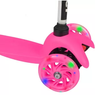 MINI SCOOTER dreirädriger Scooter mit leuchtenden Rädern, rosa MINI SCOOTER dreirädriger Scooter mit leuchtenden Rädern, rosa