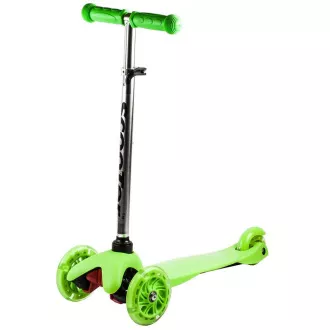 MINI SCOOTER dreirädriger Scooter mit leuchtenden Rädern, grün MINI SCOOTER dreirädriger Scooter mit leuchtenden Rädern, grün