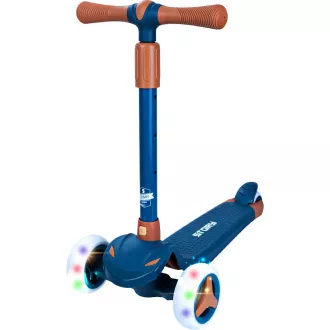 Kinderroller Story Mini Friends mit LED-Rädern Roller, blau, dreirädrig
