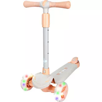 Kinderroller Story Mini Friends mit LED-Rädern Roller, weiß, dreirädrig