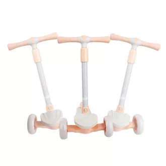 Kinderroller Story Mini Friends mit LED-Rädern Roller, weiß, dreirädrig