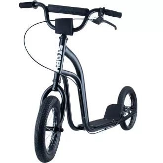 Kinder-Roller Story One Air mit aufblasbaren Rädern, schwarz Kinder-Roller Story One Air mit aufblasbaren Rädern, schwarz
