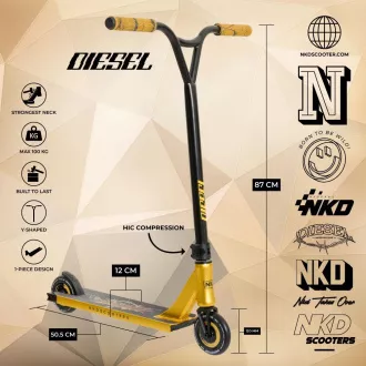 Freestyle-Roller NKD Diesel, Gold Freestyle-Roller NKD Diesel, Gold