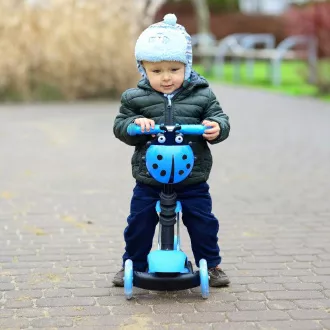 Kinder-Roller 3in1 BERUŠKA mit LED-Rädern, blau Kinder-Roller 3in1 BERUŠKA mit LED-Rädern, blau