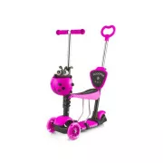 Kinder-Roller 3in1 BERUŠKA mit LED-Rädern, rosa