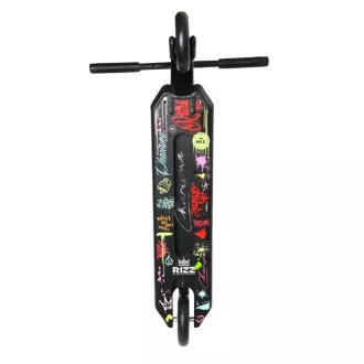 Freestyle-Roller NKD Rizz Stunt, Schwarz und Regenbogen