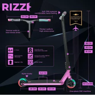 Freestyle-Roller NKD Rizz Stunt, Lila