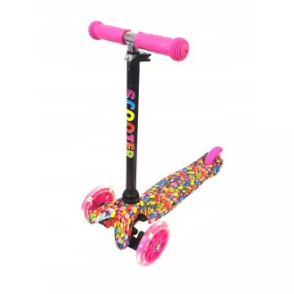 MINI SCOOTER dreirädriger Scooter mit leuchtenden Rädern, BONBON MINI SCOOTER dreirädriger Scooter mit leuchtenden Rädern, BONBON