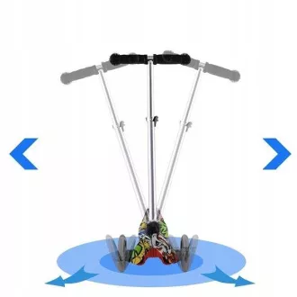 MINI SCOOTER dreirädriger Roller mit beleuchteten Rädern, Schmetterlinge